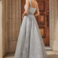 French-taupe_1 Crystal Buckle A-Line Ball Gown A1181 - Special Occasion