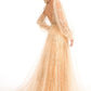 GL3001 GLS by Gloria - Sheer Bodice Sequin A-Line Gown - Special Occasion/Curves
