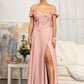Elizabeth K - GL3018 - Embellished Bodice A-Line Chiffon Dress - Special Occasion/Curves