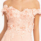 Elizabeth K - GL3018 - Embellished Bodice A-Line Chiffon Dress - Special Occasion/Curves