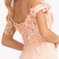 Elizabeth K - GL3018 - Embellished Bodice A-Line Chiffon Dress - Special Occasion/Curves