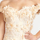 Elizabeth K - GL3018 - Embellished Bodice A-Line Chiffon Dress - Special Occasion/Curves