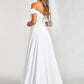 Elizabeth K - GL3018 - Embellished Bodice A-Line Chiffon Dress - Special Occasion/Curves