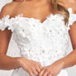 Elizabeth K - GL3018 - Embellished Bodice A-Line Chiffon Dress - Special Occasion/Curves