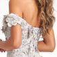 Elizabeth K - GL3018 - Embellished Bodice A-Line Chiffon Dress - Special Occasion/Curves
