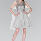 Elizabeth K - GS2314 - Illusion Bodice A-Line Cocktail Dress - Short