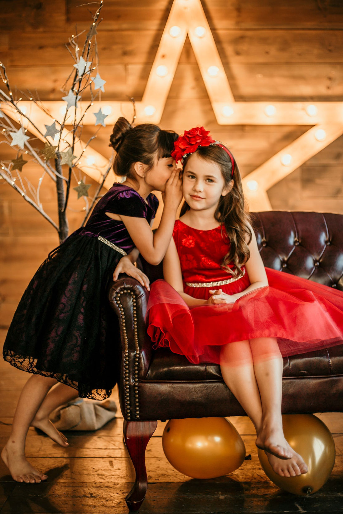 Vestido de fiesta de niña de tul de terciopelo floral en relieve de AS454 Kids Dream - Vestidos de niña formales