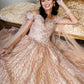 Gold_3 Elizabeth K - GL1926 - Mesh Off-Shoulder Glitter Quinceanera Dress