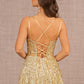 Gold_3 Sequin Sweetheart A-Line Women Formal Dress - GL3132 - Special Occasion-Curves
