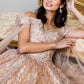Gold_4 Elizabeth K - GL1926 - Mesh Off-Shoulder Glitter Quinceanera Dress