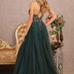 Green_1 Illusion Sweetheart A-Line Women Formal Dress - GL3137 - Special Occasion-Curves