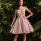 SHORT TULLE AND LACE DRESS by Cinderella Divine CD0188
