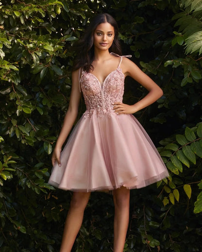 SHORT TULLE AND LACE DRESS by Cinderella Divine CD0188