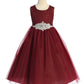 Long Lace Illusion with Diamond Shape Girl Party Dress by AS524D Kids Dream - Girl Formal Dresses
