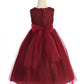 Long Lace Illusion with Rhinestone Trim Girl Party Dress by AS524-A Kids Dream - Girl Formal Dresses