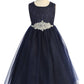 Long Lace Illusion with Diamond Shape Girl Party Dress by AS524D Kids Dream - Girl Formal Dresses