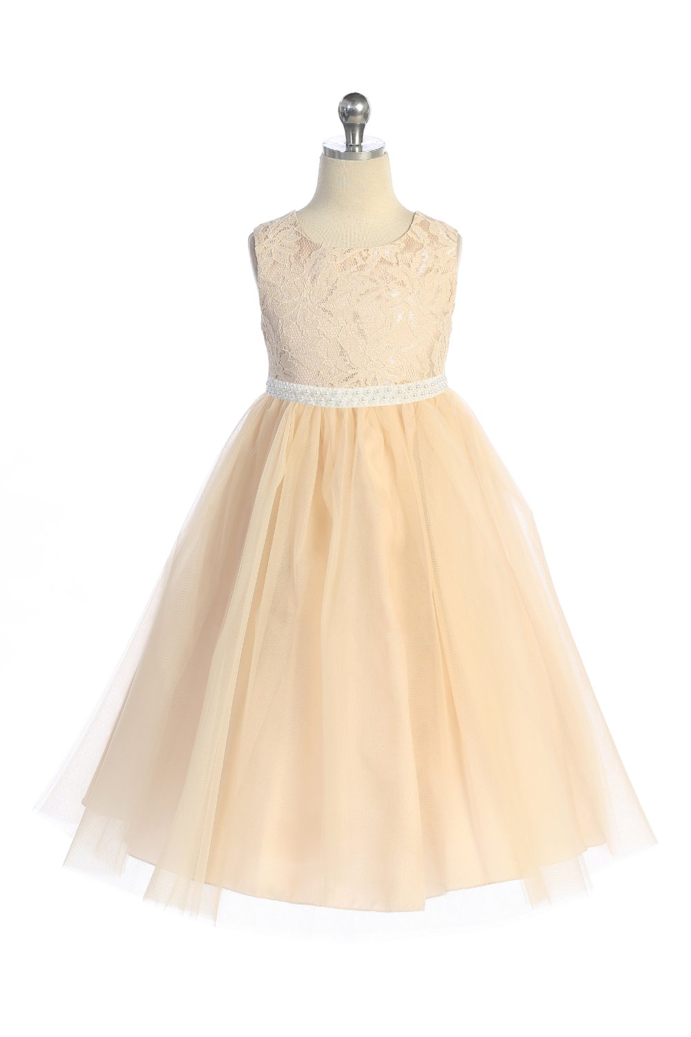 sachin and babi light blue dress Baby Girl Vintage Style Sleeveless Dress, Champagne White, Size 12