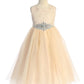 Long Lace Illusion with Diamond Shape Girl Party Dress by AS524D Kids Dream - Girl Formal Dresses