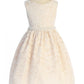 Lace V Back Bow with Thick Pearl Trim Girl Party Dress by AS526-C Kids Dream - Girl Formal Dresses
