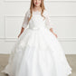 Ivory Girl Dress with Gorgeous Off Shoulder Dress - AS5773