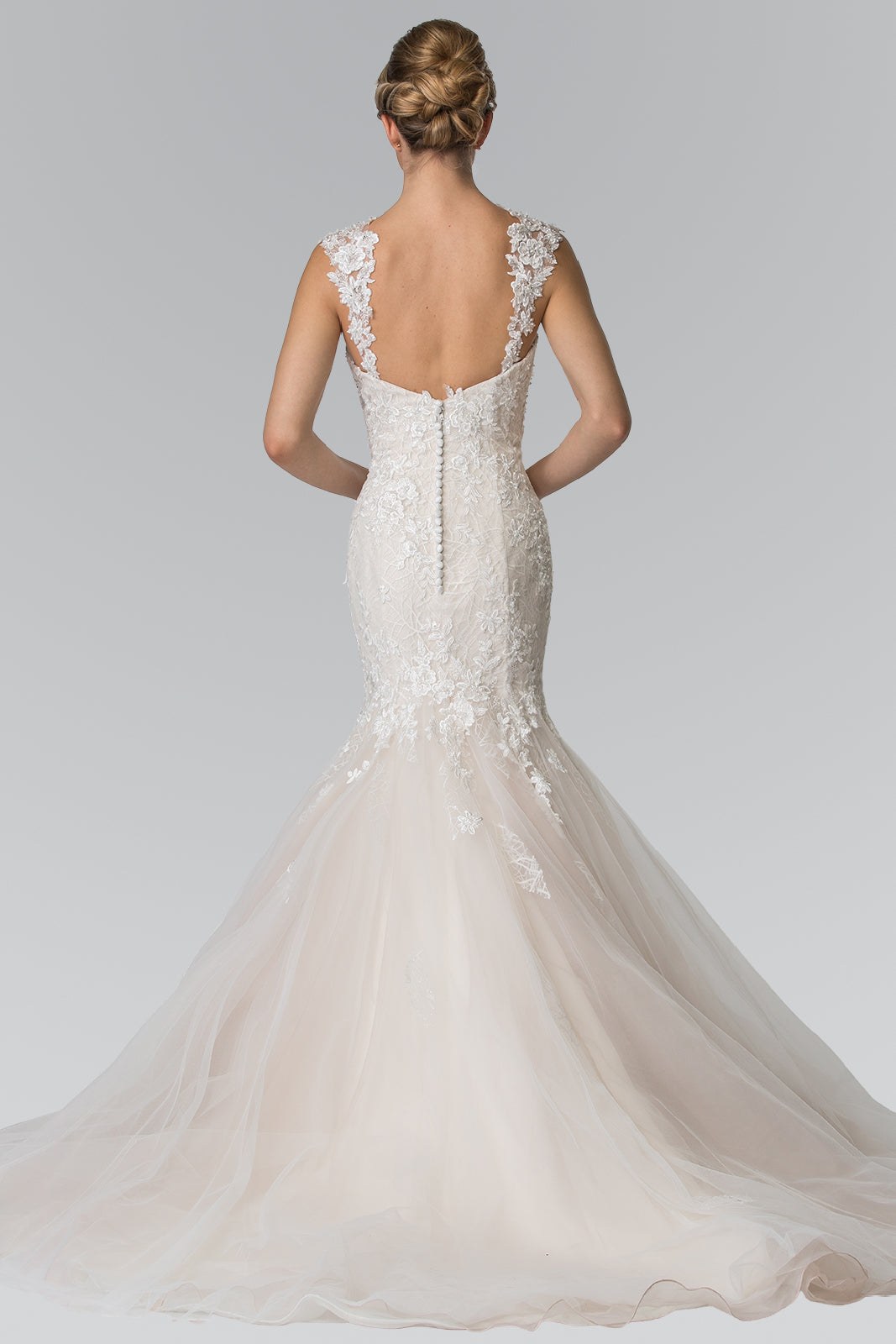 chinese dress ladies GLS by Gloria GL2367 Prom Dress - Ivory/Champagne