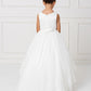 Ivory_1 Girl Dress with Beautiful Illusion Neckline Dress - AS5797