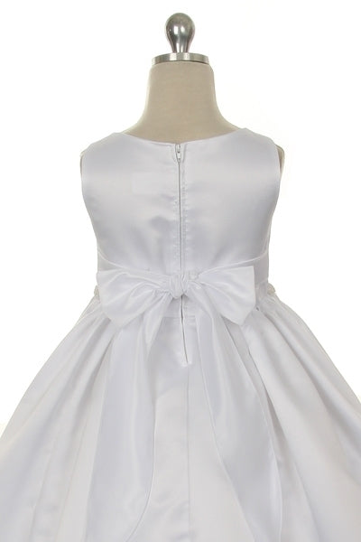 Classic Pleated Girls Dress 10 / Ivory Classic Pleated Girls Dress 10 / Ivory