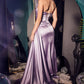 Lavender_1 Strapless Satin Sweetheart Neckline Gown CD281 - Women Evening Formal Gown - Special Occasion