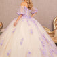 Lilac-nude_1 Off the Shoulder Sweetheart Neckline Quinceanera Dress with Puff Short Sleeves - GL3172