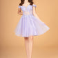 Lilac Off Shoulder Sweetheart Neckline Babydoll Short Dress GS3096 - Women Formal Dress - Special Occasion-Curves