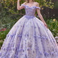 Lilac Off The Shoulder Quinceanera Ball Gown 15704