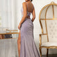 Lilac_1 Embroidered Glitter Mermaid Slit Women Formal Dress - GL3030 - Special Occasion-Curves