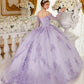 Lilac_1 Off The Shoulder Long Sleeve Quinceanera Ball Gown 15706