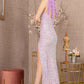Lilac_1 Sequin Asymmetric Mermaid Slit Gown GL3165 -Women Formal Dress- Special Occasion-Curves