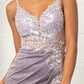 Lilac_2 Embroidered Glitter Mermaid Slit Women Formal Dress - GL3030 - Special Occasion-Curves