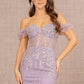 Lilac_2 Mesh Off-Shoulder Mermaid Women Formal Dress - GL3114 - Special Occasion-Curves