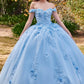 Lt-blue Off The Shoulder Quinceanera Ball Gown 15702