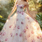 Multi_2 Strapless Organza A-Line Ball Gown A1133 - Special Occasion