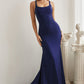 Navy Long Stretch Mermaid Gown CD2219 - Women Evening Formal Gown - Special Occasion