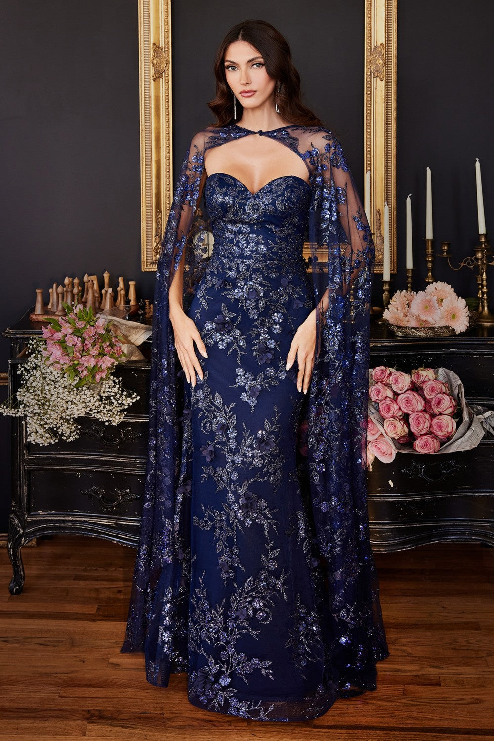 Ladivine J834 Prom Dress - Navy | NewYorkDress Ladivine J834 Prom Dress - Navy | NewYorkDress