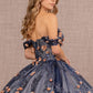 Navy_4 GL3106 - Off-Shoulder Sweetheart Neckline Quinceanera Dress