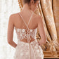 Off-White Nude_2 Floral Mermaid Applique Bridal Gown WN310