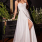 Glitter Flocked A-Line Bridal Gown by Cinderella Divine CD253W