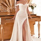Off-White_3 Off The Shoulder Bridal Gown with Overskirt WN315