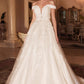 Off the Shoulder A-line Peony Bridal Gown by Andrea & Leo Couture A1027W
