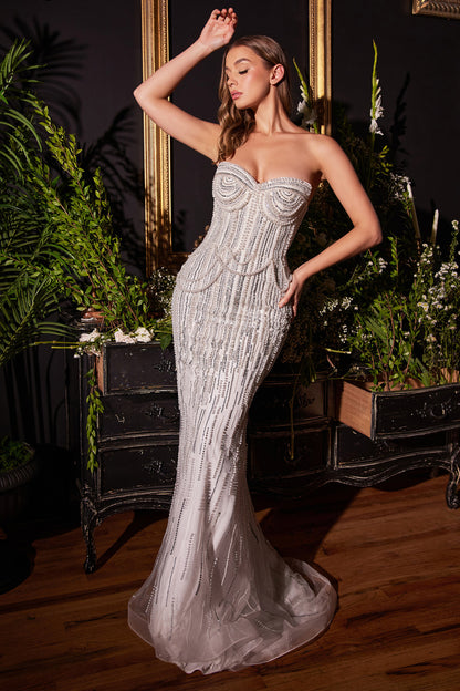 Pearl Sweetheart Neckline Mermaid Gown A1184 - Special Occasion
