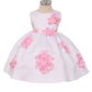 Pink Baby Shantung Flower Party Dress-AS219F