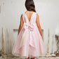 Pink_1 Girl Dress - Pink Sequin Back V Bow Dress - AS498 Kids Dream