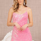 Pink_2 Embroidery Sequin Velvet Mermaid Slit Women Formal Dress - GL3142 - Special Occasion-Curves