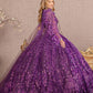 Purple_1 Beautiful Glitter Sweetheart Quinceanera Dress - GL3170